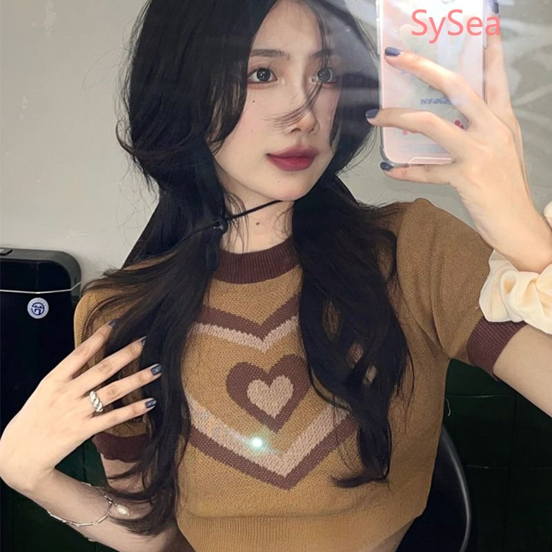 Áo Dệt Kim Thiết Kế Ngọt Ngào Thời Trang Mùa Hè Cho Nữ