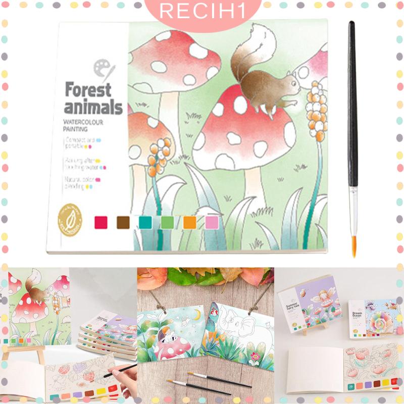 Sách Tô Màu Nước Đồ Chơi Giáo Dục Thân Thiện Với Môi Trường