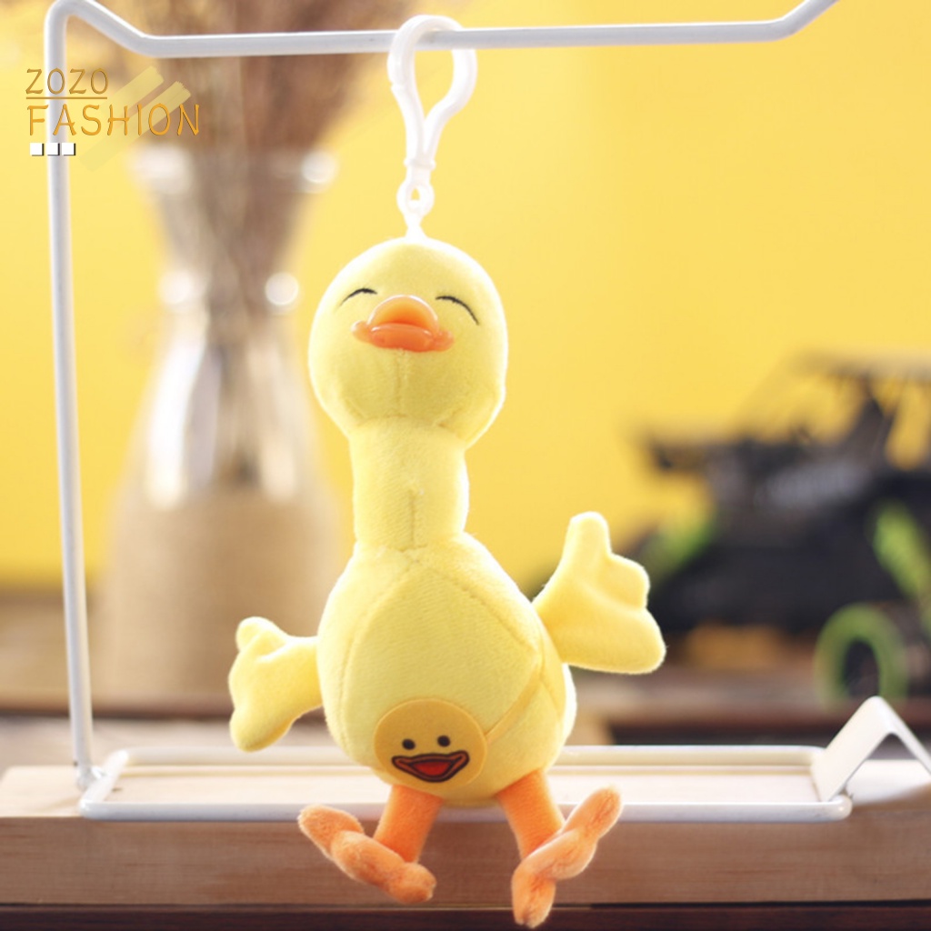 Móc Khóa Vịt Nhồi Bông Dễ Thương Dùng Để Trang Trí