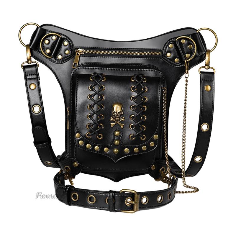 [Fenteer1] Túi Đeo Hông / Hông Phong Cách Steampunk Với Dây Đeo Có Thể Điều Chỉnh