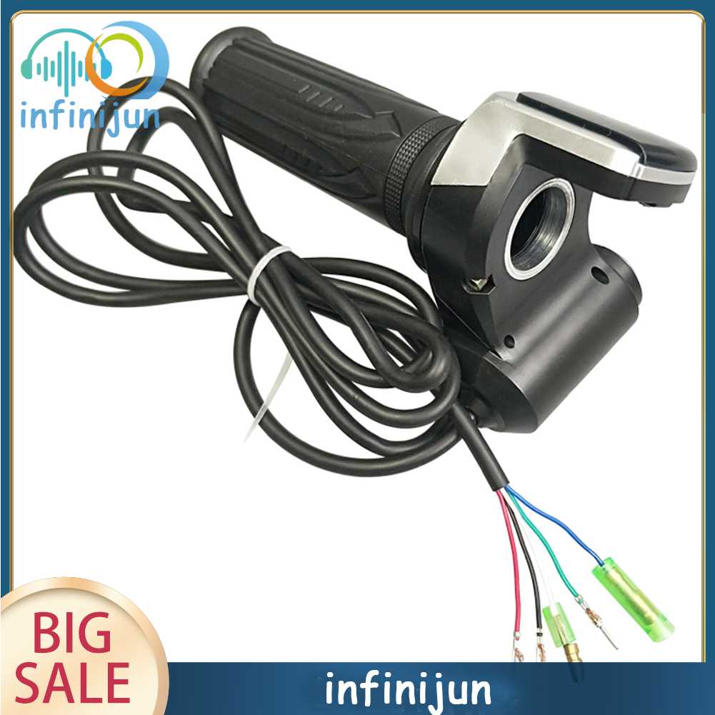 Tay Ga Xe Đạp Điện 36 / 48 / 60V Có Màn Hình LED Hiển Thị