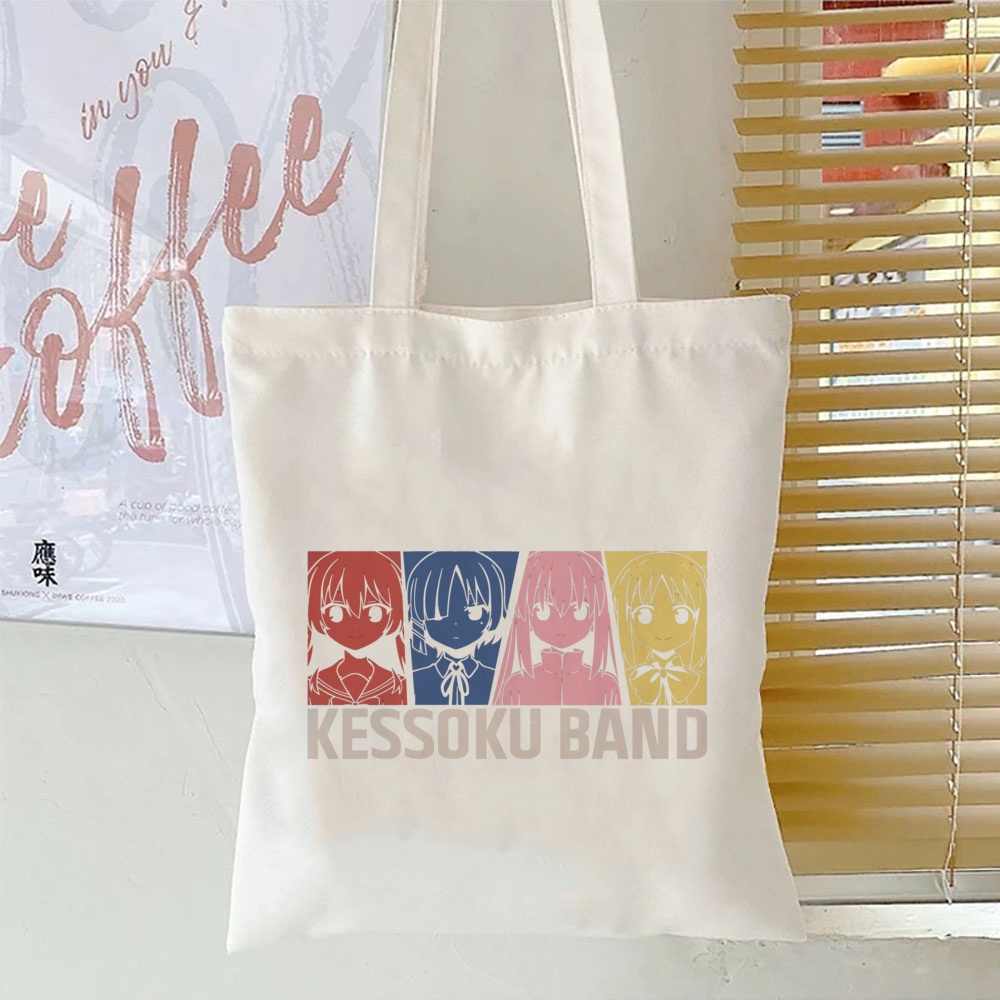Bocchi Túi Xách tote In Họa Tiết anime the rock gotou hitori Cho Nữ