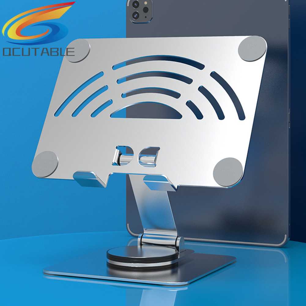 Giá Đỡ Điện Thoại / Máy Tính Bảng Bằng Hợp Kim Nhôm Xoay 360 Độ Để Bàn