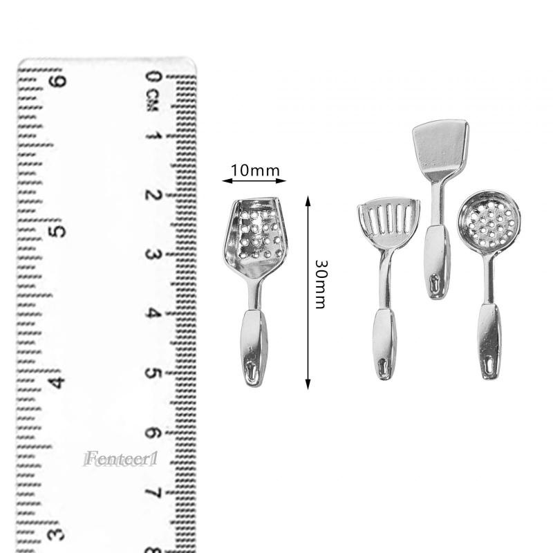 Set 1 / 4 Dụng Cụ Nấu Ăn Mini Trang Trí Nhà Búp Bê