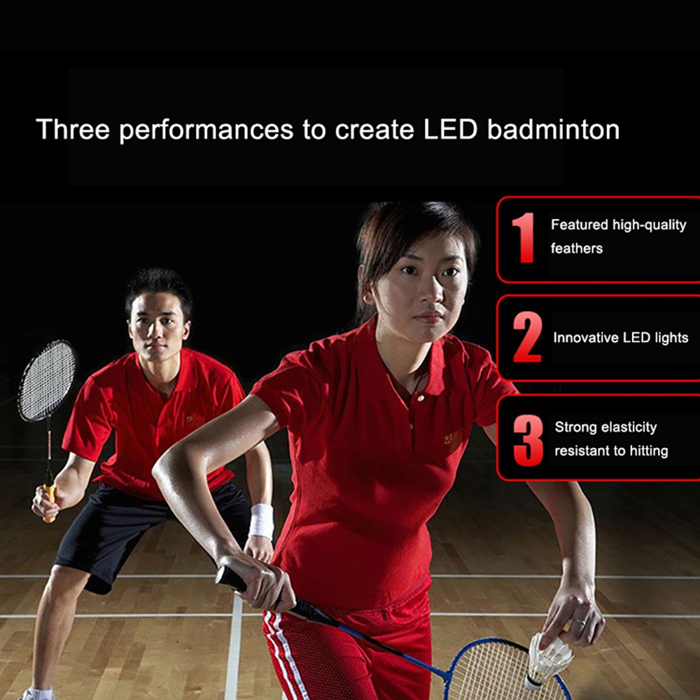 Quả Cầu Lông Có Đèn Led Phát Sáng Nhiều Màu Sắc Độc Đáo