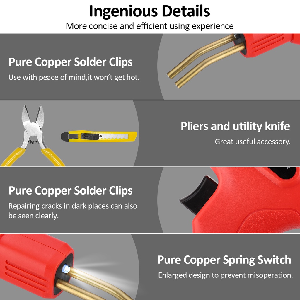 Máy Hàn Cầm Tay 50W Chống Va Chạm Mạnh Sử Dụng Điện Rộng Chuyên Nghiệp Cho Xe Hơi