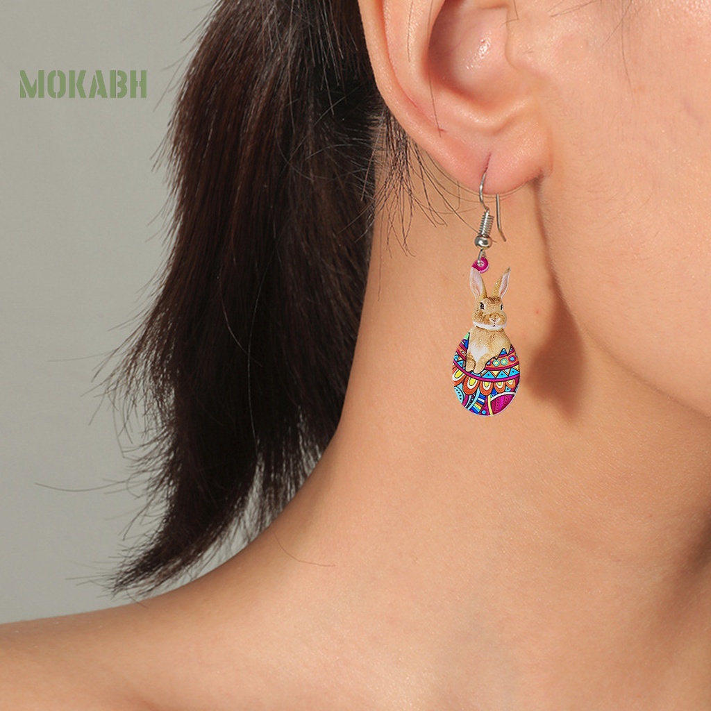 1 Đôi Bông Tai Hình Thú Cưng Hoạt Hình Dễ Thương Bằng Acrylic