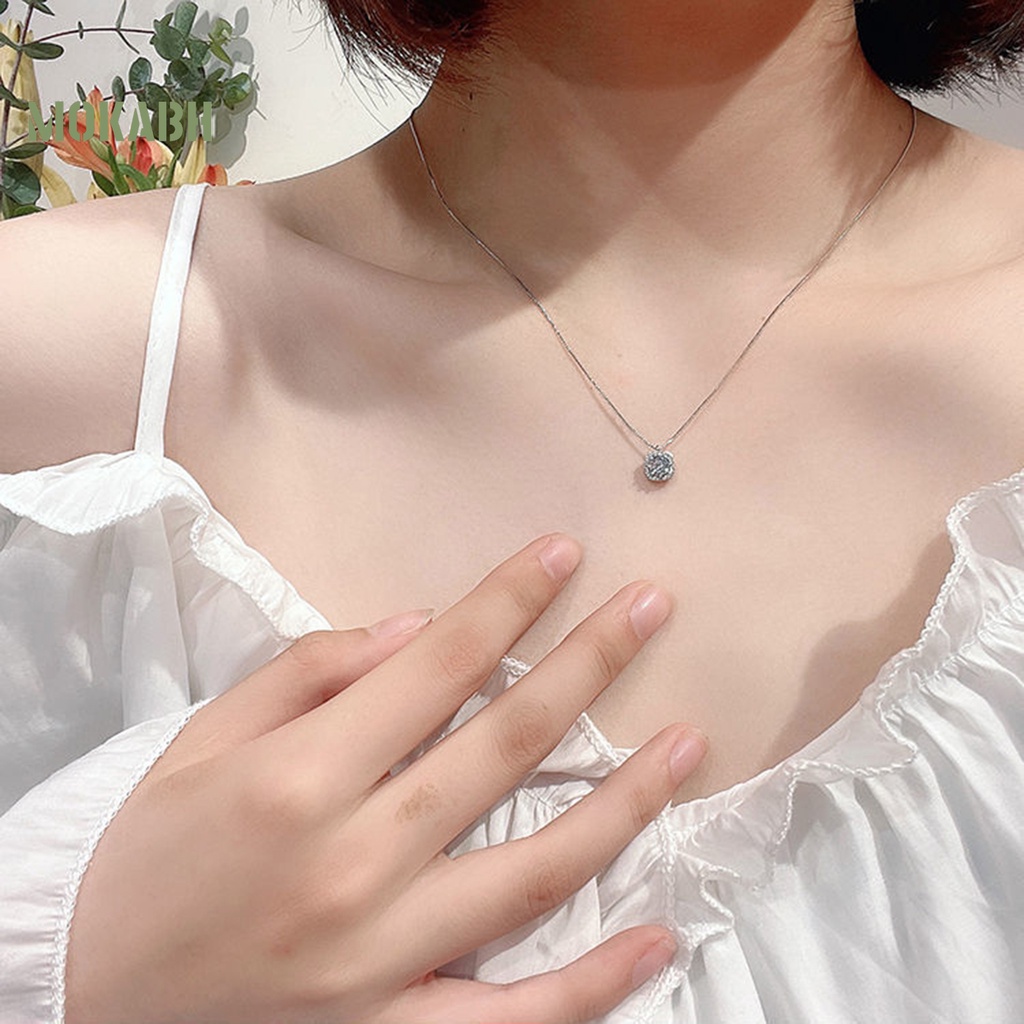 Vòng cổ Mặt Vuông Đính Đá Sang Trọng Cho Nữ