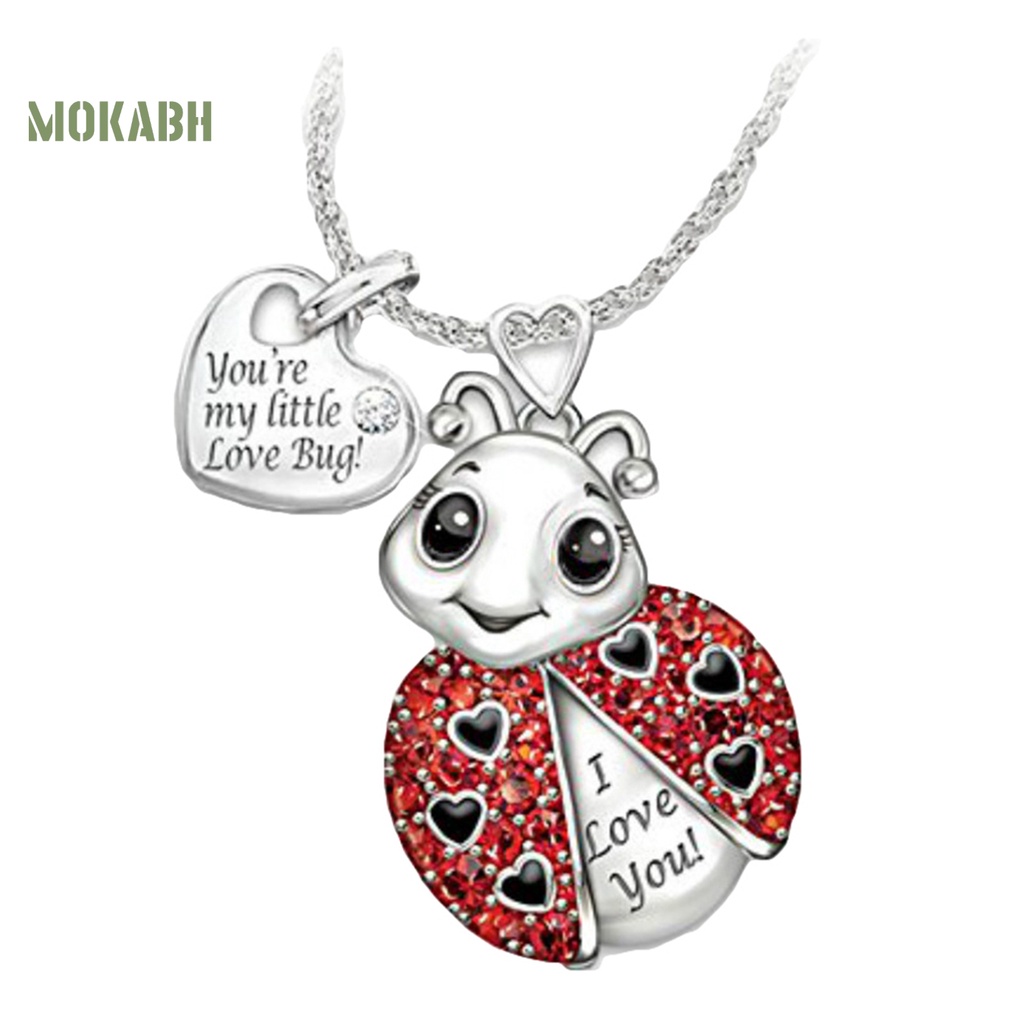 Vòng cổ Mặt Hình Bọ Rùa / Trái Tim Đính Đá Thời Trang Cho Nữ