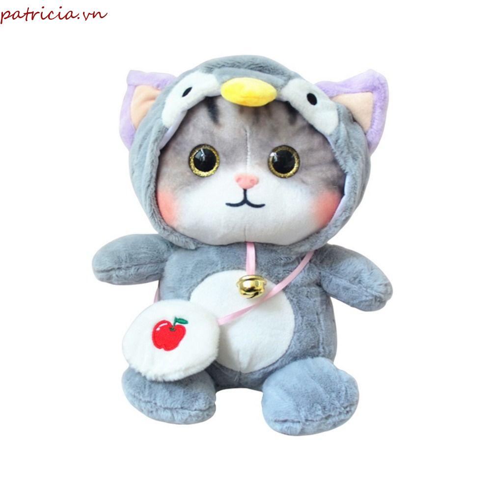 Mèo Nhồi Bông Dễ Thương 25cm Trang Trí Nhà Cửa