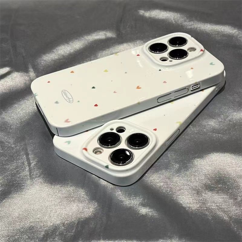 Ốp Điện Thoại Mềm Mini Họa Tiết Trái Tim 13proxr iPhone11 iPhone14ProMAX / 12iPhone / / CZHG