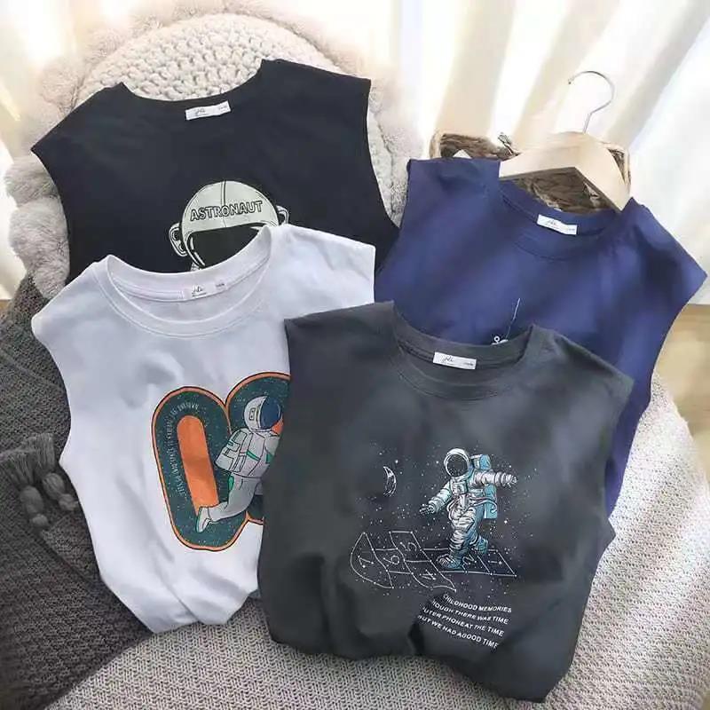 Áo Thun Không Tay Phong Cách hip hop Thời Trang Mùa Hè Dành Cho Bé