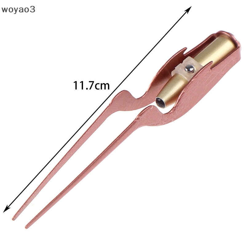 Nhíp Nhổ Lông Mũi / Tai / Đèn Pin LED Bằng Thép Không Gỉ woyao3