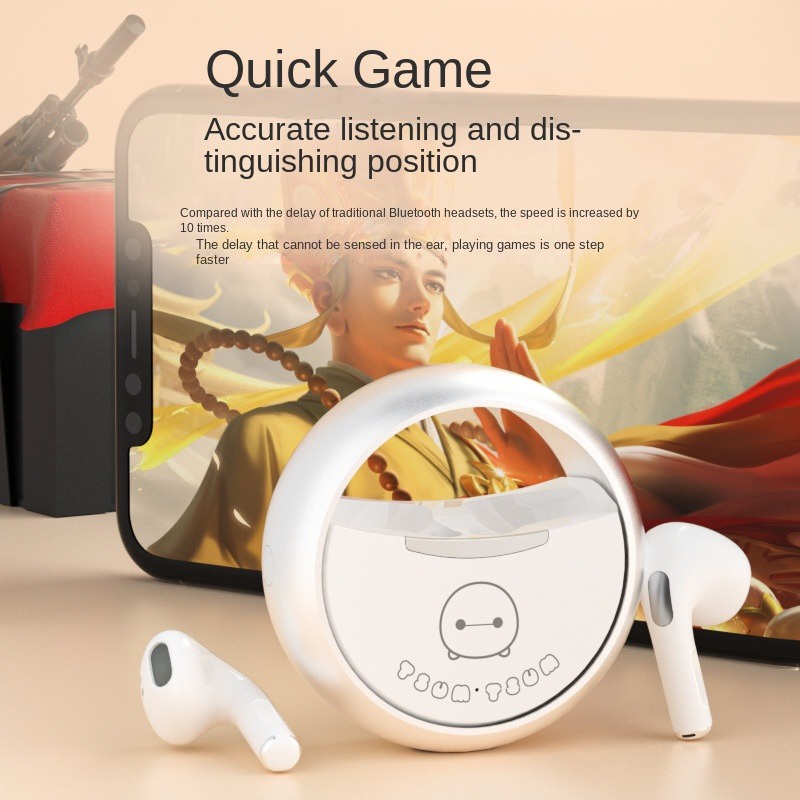 Tai Nghe Bluetooth Không Dây Xoay Tròn Thông Minh NUOWA Disney TWS