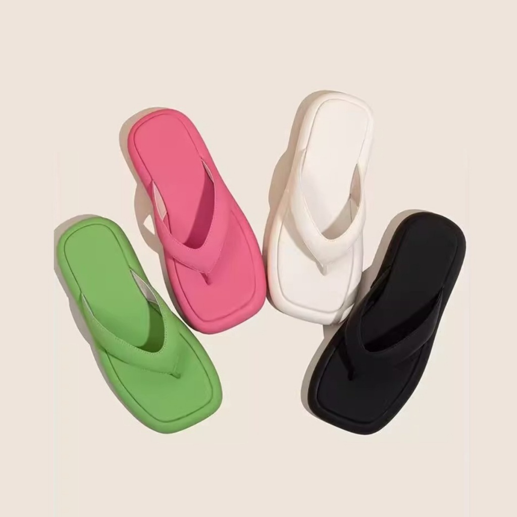 Duoya Tóc Thẳng ~ [Hàng Có Sẵn] Giày Lười Da Mềm Đế Dày Chống Trượt Dễ Phối Đồ Thời Trang Mùa Hè Cho Nữ