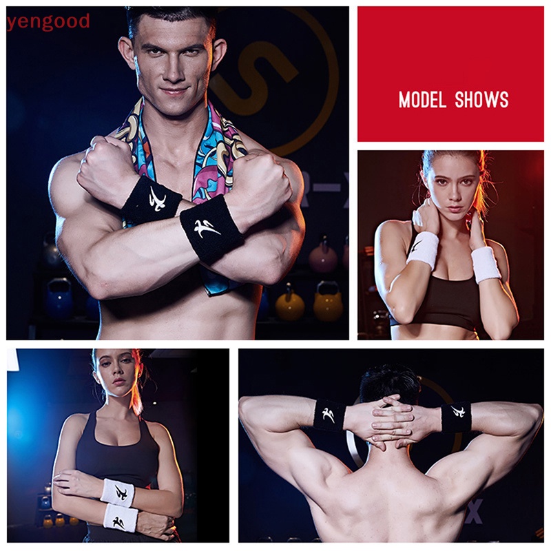 Băng Quấn Bảo Vệ Cổ Tay Thấm Hút Mồ Hôi Bằng Cotton Nhiều Màu Sắc Unisex