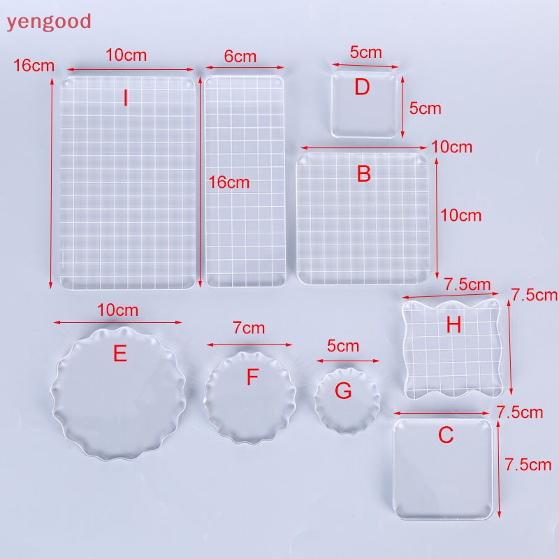 (YGD) Con Dấu Trong Suốt Bằng Acrylic Dùng Trang Trí Album Thủ Công DIY