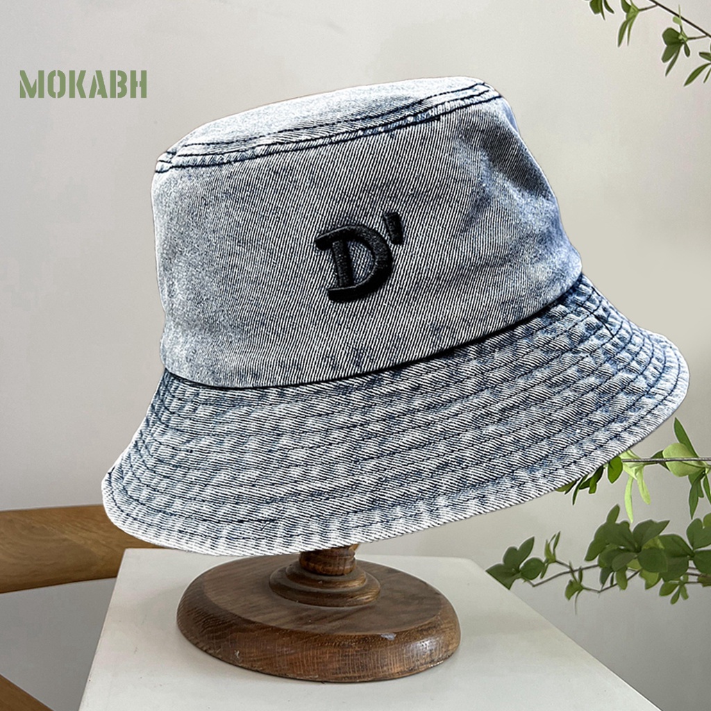 Nón Bucket Tròn In Chữ Phẳng Chống Nắng Chống Gió Sâu Vành Rộng Phong Cách Hip Hop Mùa Hè Cho Nam Và Nữ