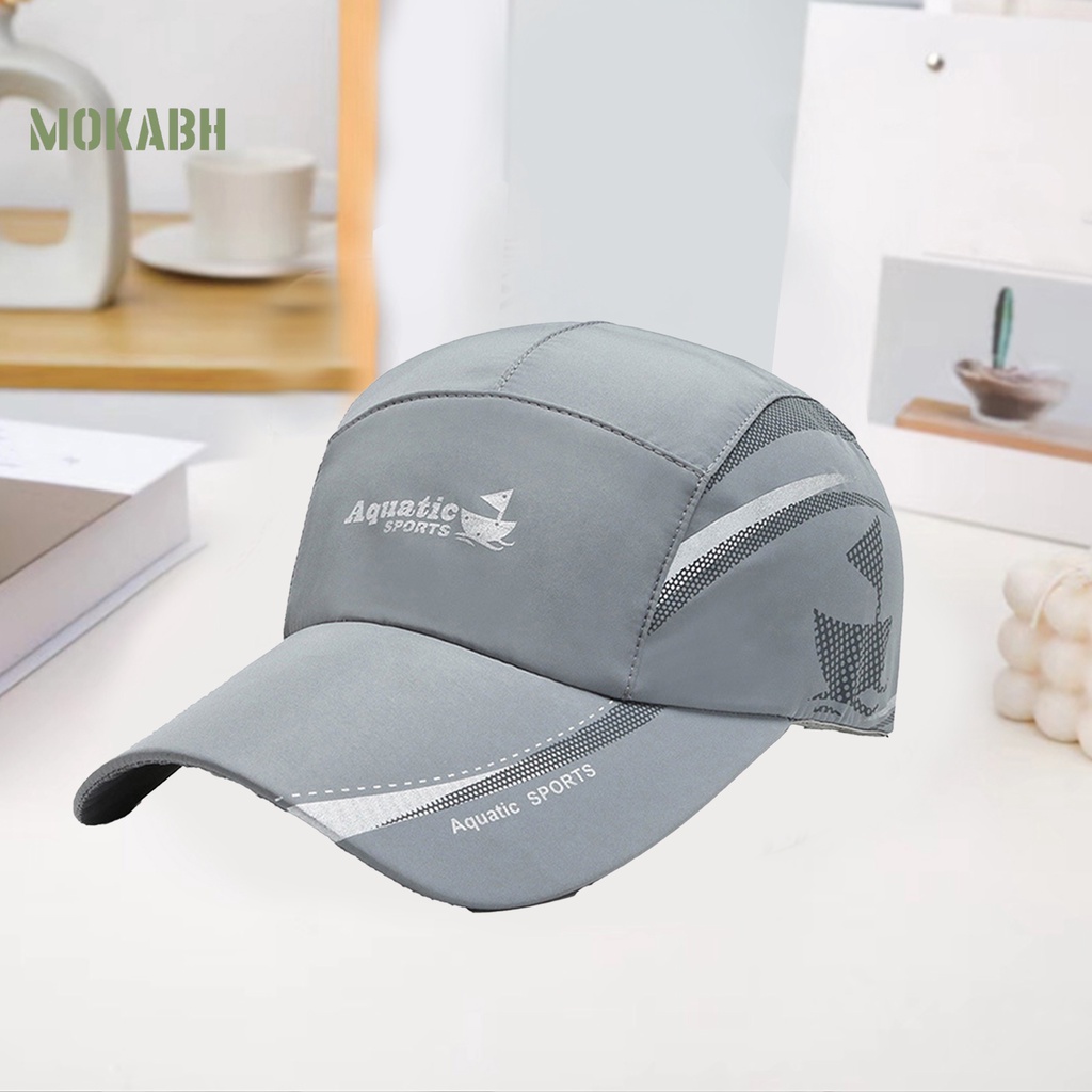 Mũ Lưỡi Trai Chống Nắng Phối Lưới Thoáng Khí Nhanh Khô Màu Sắc Tương Phản Thời Trang Cho Nam