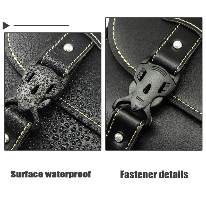 Túi Da PU Đựng Đồ Gắn Yên Xe Mô Tô Harley Sportster XL883 XL1200 Honda CMX300 CMX500 CMX 500