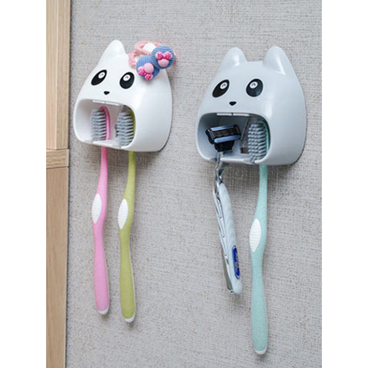 Hộ Gia Đình Treo Tường Đục Lỗ Không Bàn Chải Đánh Răng Có Giá Để Đồ Phòng Tắm Bàn Chải Đánh Răng Nhựa Đa Năng Giá Homelove