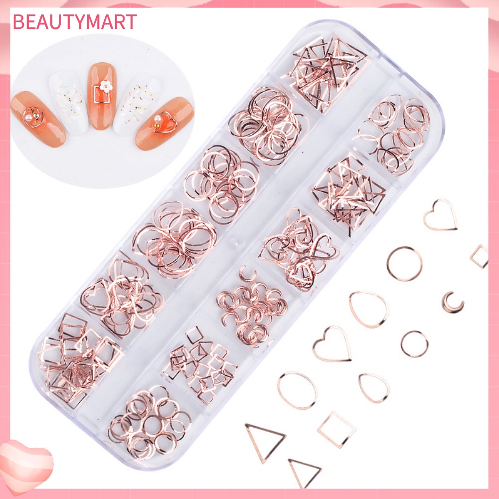 Đinh Tán Kim Loại Hỗn Hợp Trang Trí Móng Tay Nghệ Thuật DIY