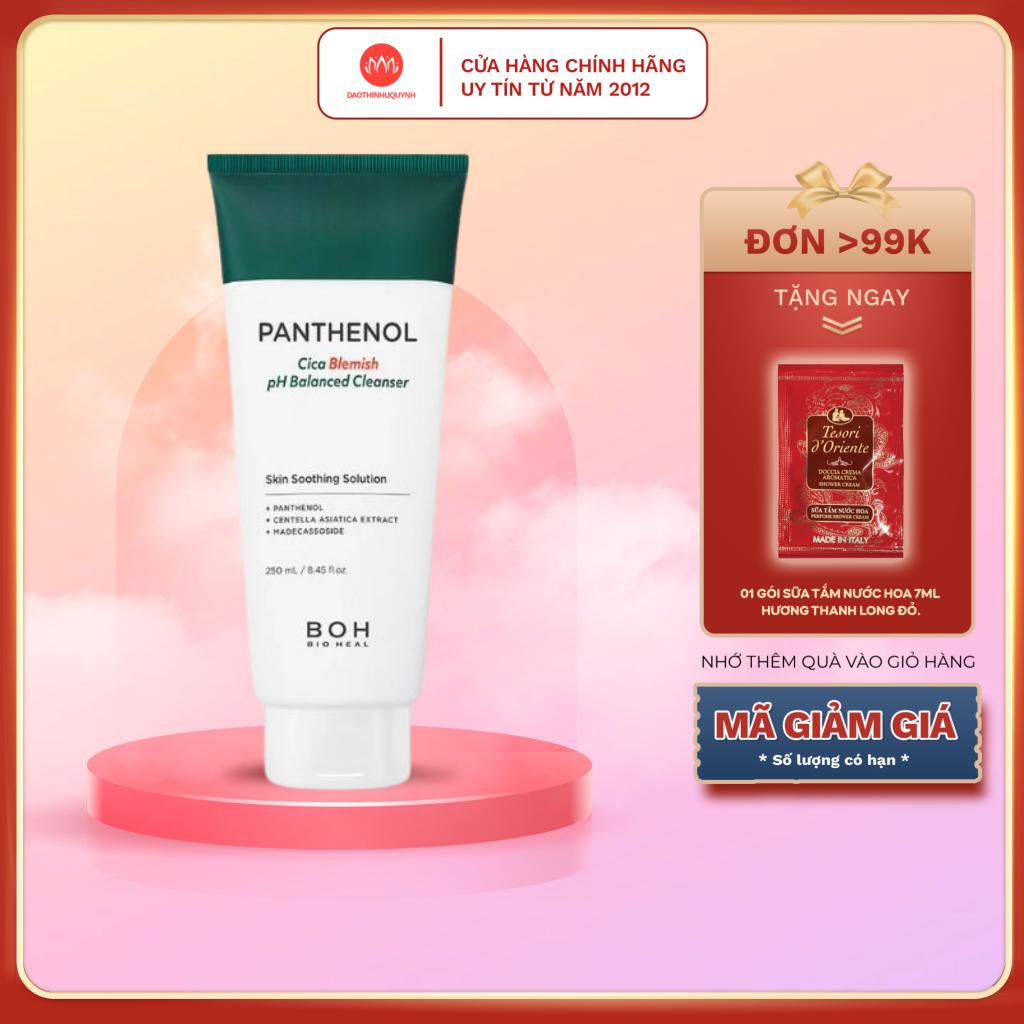 Sữa Rửa Mặt Tinh Chất Rau Má BIOHEAL BOH Panthenol Cica Blemish pH Balanced Cleanser 250ml