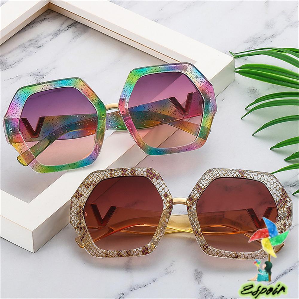 ESPO Kính Mát Oversize Thời Trang Phong Cách Retro Cho Nữ