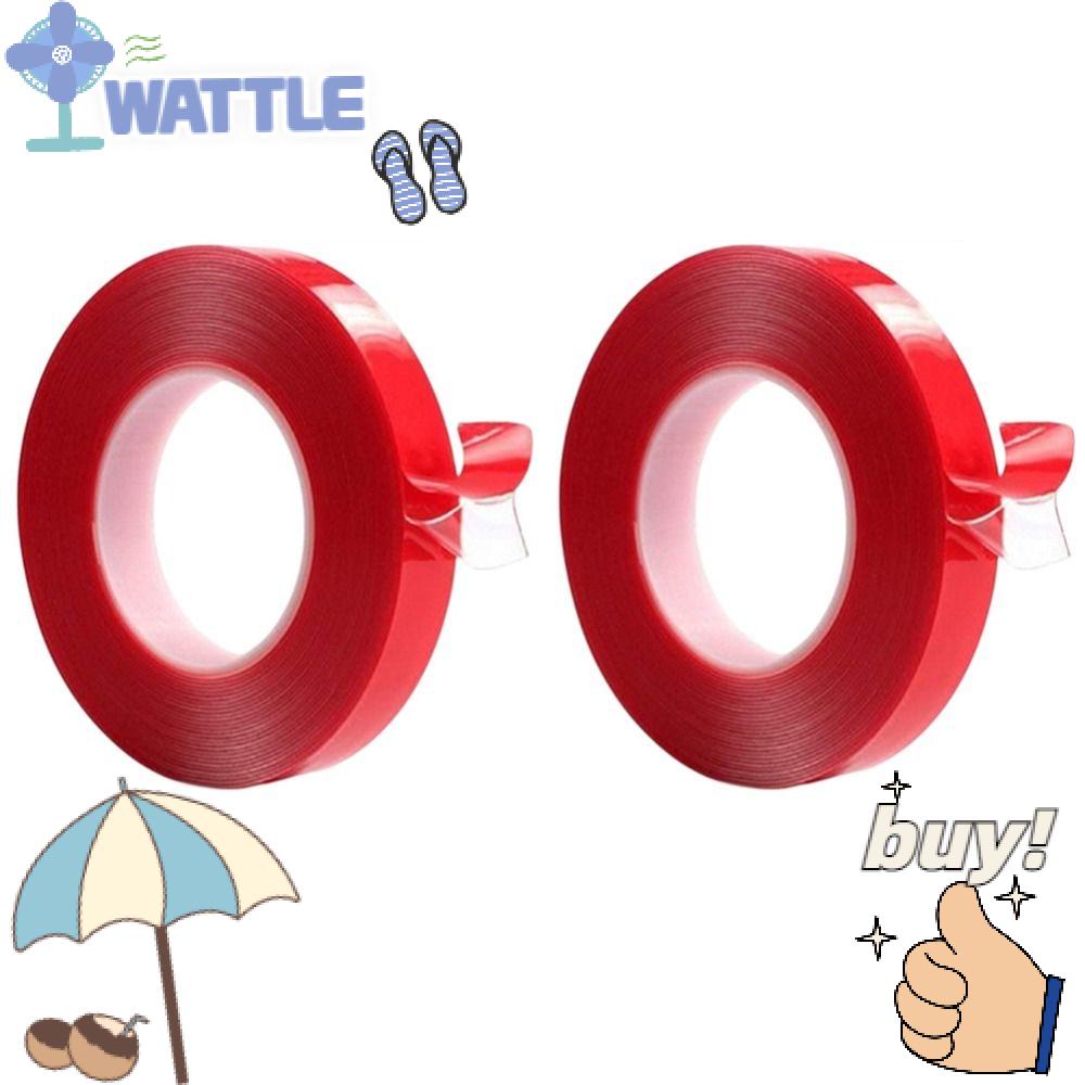 2 Cuộn Băng Keo Hai Mặt Trong Suốt Cỡ 0.6 '' x 33 Ft