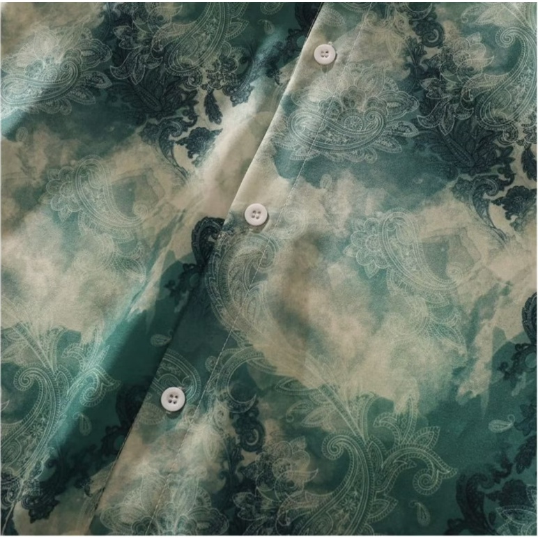 Áo Sơ Mi Tay Ngắn Dáng Rộng Plus Size M-8XL Thời Trang Đi Biển Cao Cấp Cho Nam