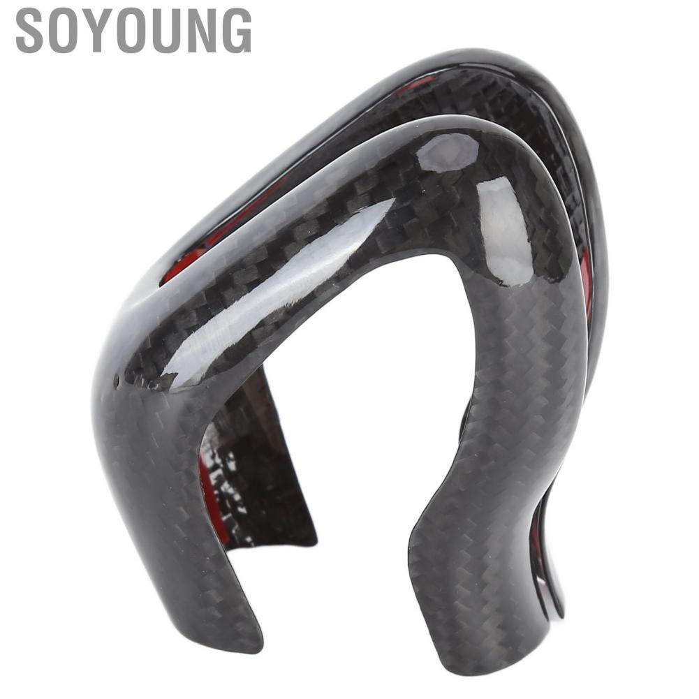 Soyoung Shift Knob Cap  Easy Installation Cover Replacement for S60 V60 2019‑2021 Car Modification
