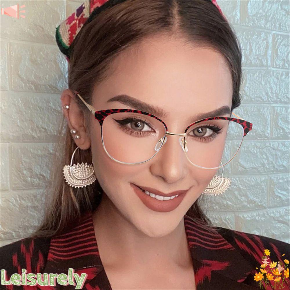 Mắt Kính Thời Trang Họa Tiết Da Báo Dành Cho Nam / Nữ