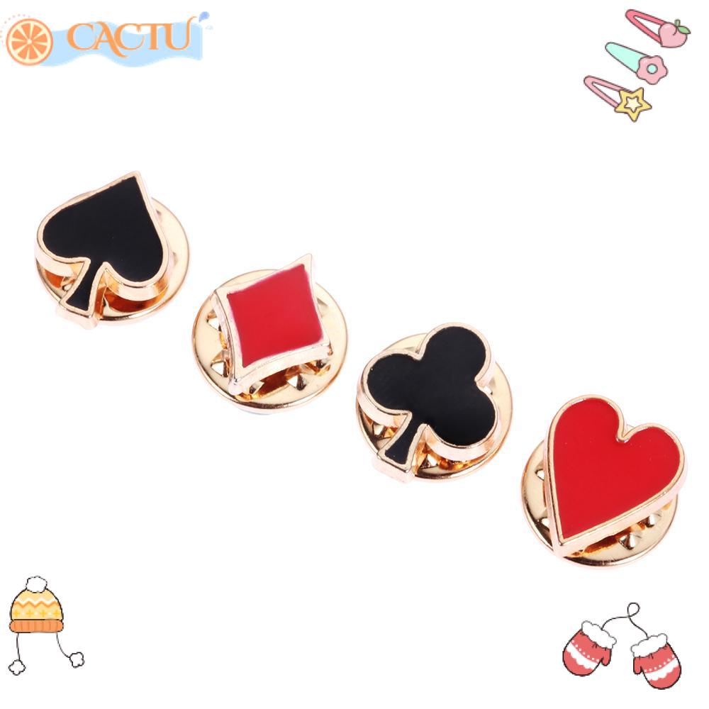 Bộ 4 Ghim Cài Áo Bằng Hợp Kim Họa Tiết Hoạt Hình Boutonniere Vui Nhộn