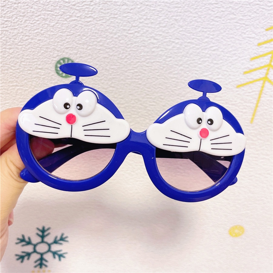Kính Mát Hình Mèo Doraemon Chống Tia Cực Tím Phong Cách Mới Cho Bé