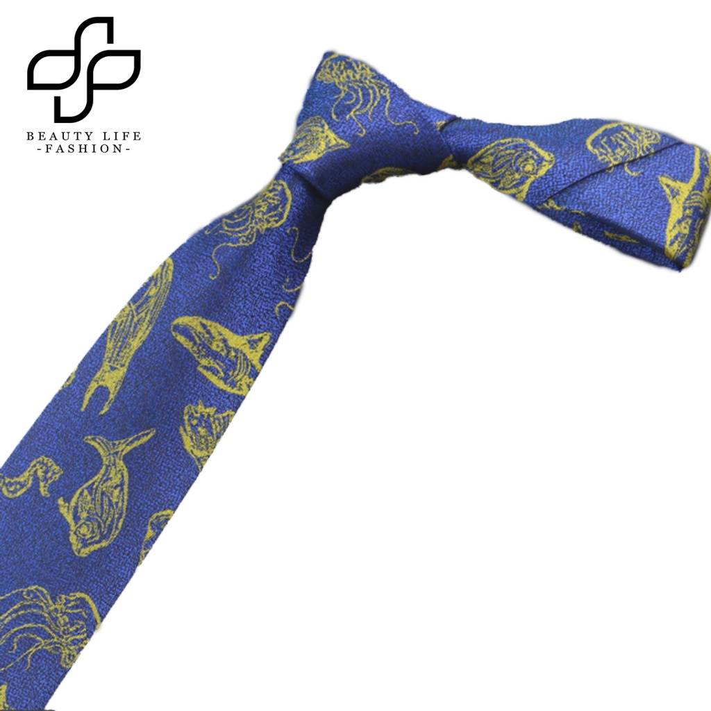 Cà Vạt In Hoa Bằng Sợi Polyester Phong Cách Vintage Cho Nam