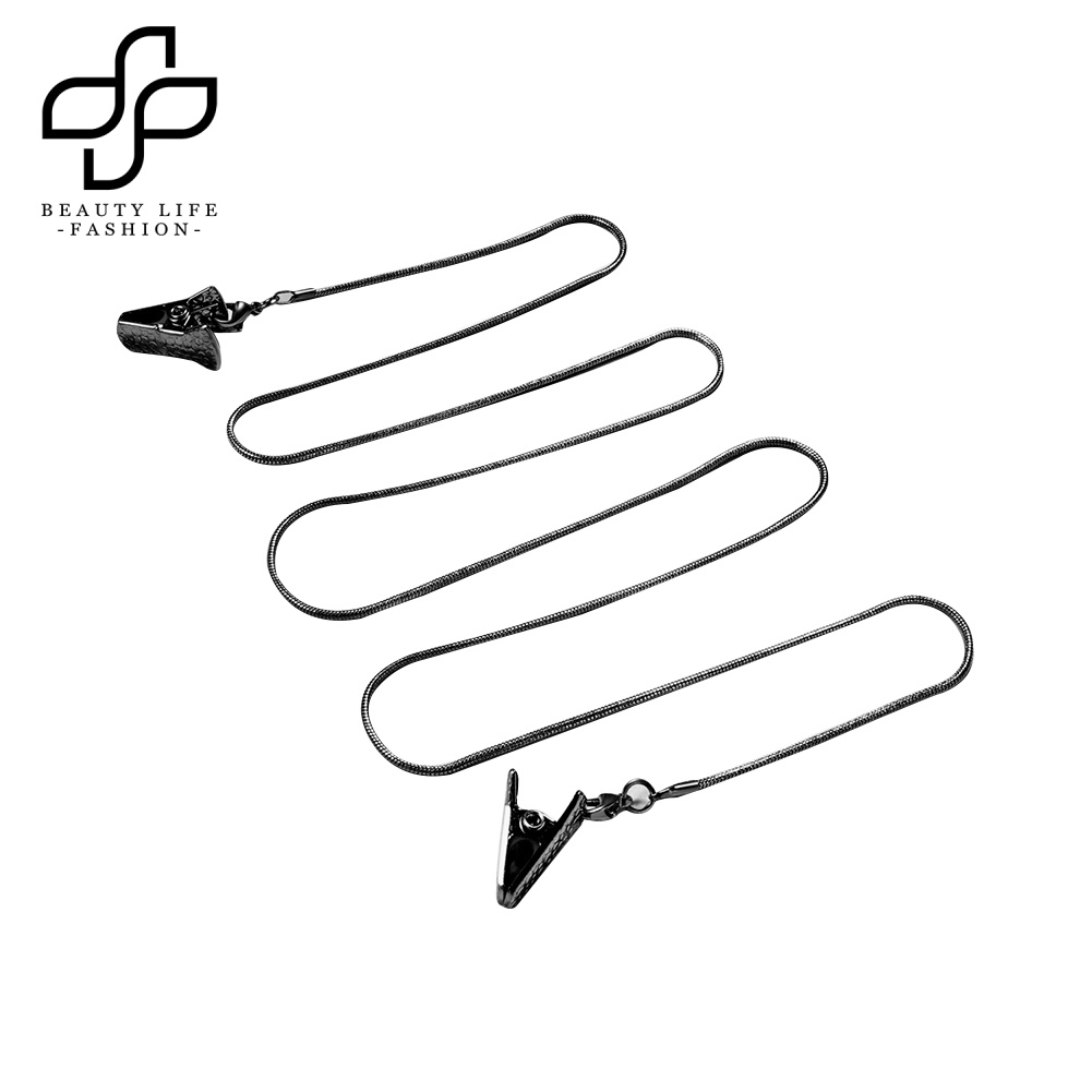 Dây Xích Kẹp Kính Chống Trượt Bằng Kim Loại Hình Rắn Thời Trang