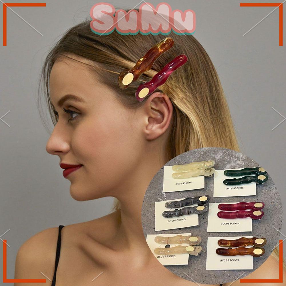 Set 4 Kẹp Tóc Mỏ Vịt Nhiều Màu Sắc Dành Cho Nữ