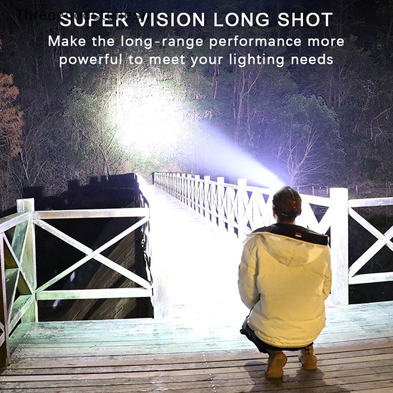 Đèn Pha LED TGS Siêu Sáng Chống Thấm Nước Sạc USB Tiện Dụng