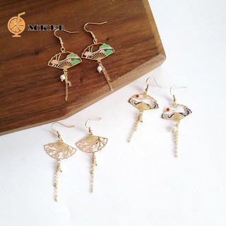 MKEB Khuyên tai nữ trang dáng dài tạo hình độc đáo phong cách cổ điển