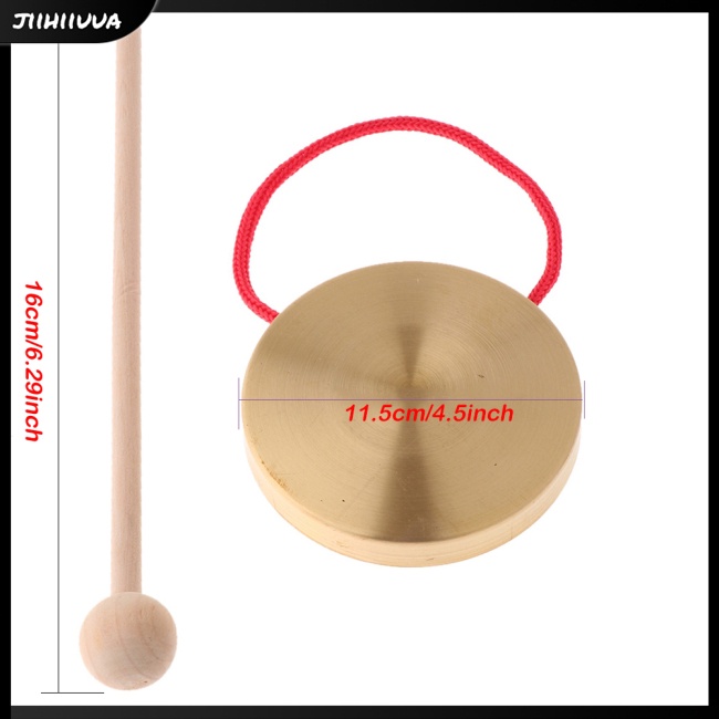 Trống Đồ Chơi Mini Bằng Đồng 11.5cm / 4.5inch Kèm Dùi Trống Dành Cho Bé