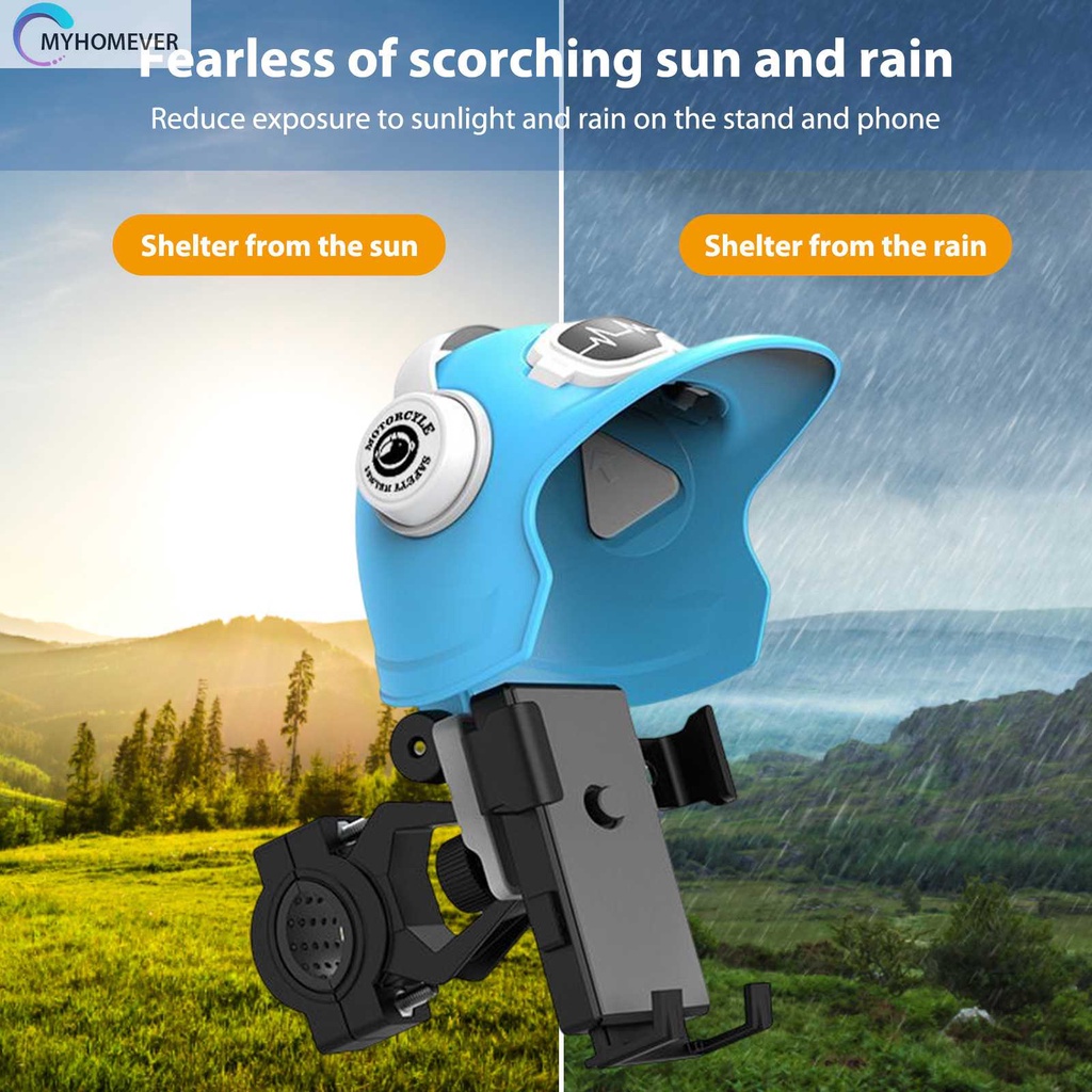 Giá Đỡ Điện Thoại 4.7-7.2in Chống Nước Gắn Mũ Bảo Hiểm Xe Đạp