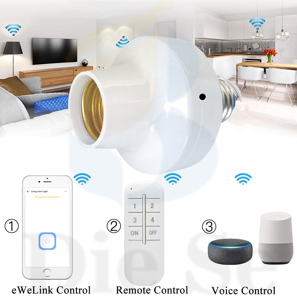 Đuôi Đèn EWelink WiFi Thông Minh Điều Khiển Từ Xa E27 110V 220V