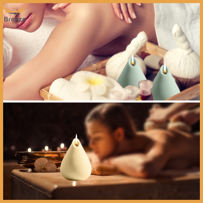 Set 2 Khuôn Silicone Làm Nến Thơm Có Thể Gấp Gọn Tiện Dụng Diy