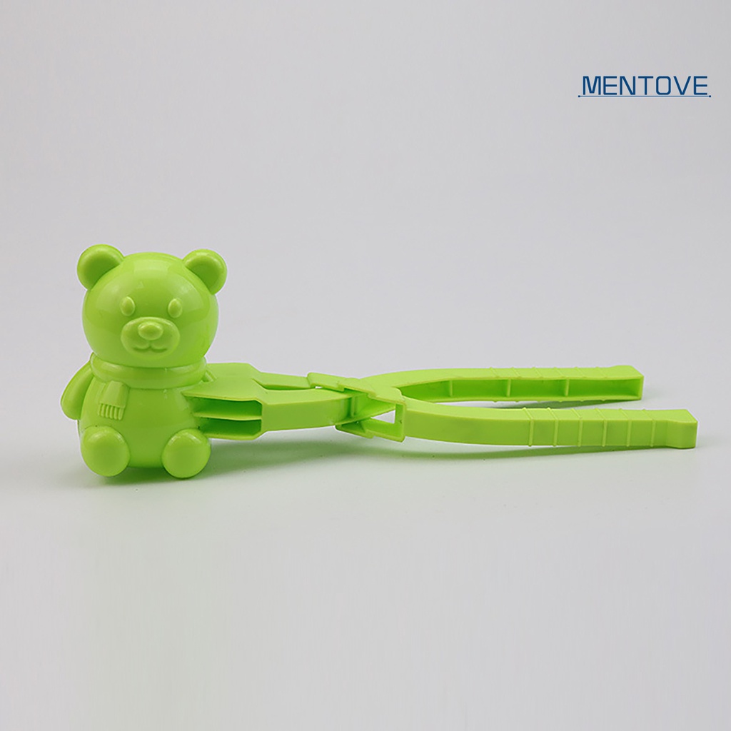 [MT] Đồ Chơi Kẹp Làm Quả Bóng Tuyết Mùa Đông Bằng Nhựa Hình Gấu Phong Cách Bóng Đá Có Công Tắc Cho Trẻ Em