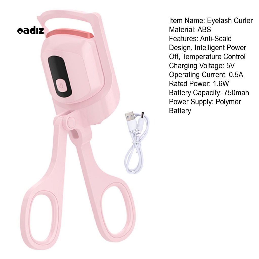 1 Bộ Dụng Cụ Uốn Cong Lông Mi Bằng Nhiệt Điều Chỉnh Được Tiện Dụng