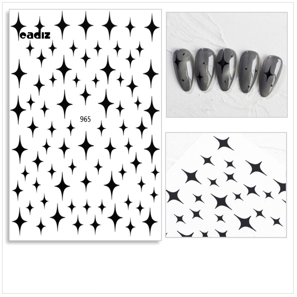 Bộ 7 Miếng Dán Trang Trí Móng Tay 3D Lấp Lánh Dành Cho Nữ