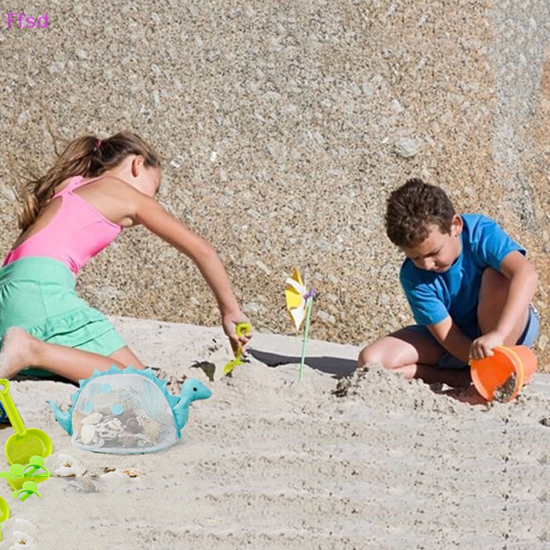 {Ffsd} Túi Lưới Đựng Đồ Chơi Đi Biển Ngoài Trời Cỡ Lớn Hình Khủng Long Màu Sắc Dành Cho Trẻ Em * Bán Chạy