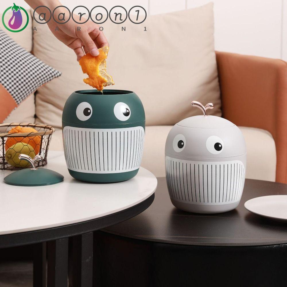 Thùng Rác AARON1 Hình Cá Voi Chống Nứt Có Nắp Tái Sử Dụng Tiện Lợi