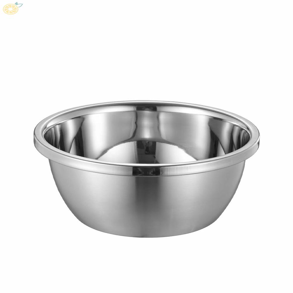 【VARSTR】Mixing Bowl 26x26x10cm Durable Kitchenware Set Stainless Steel Tool New