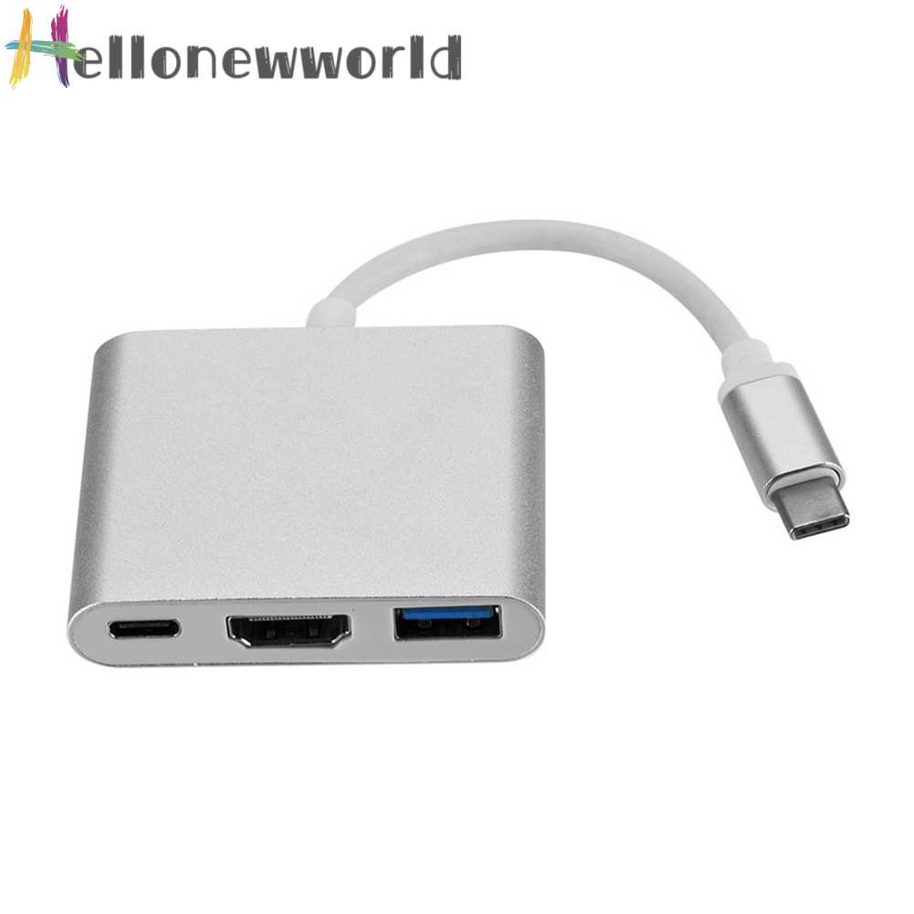 Bộ Chia USB 3.1 10Gbps HDMI TYPE-C 3 Trong 1 Cho Laptop